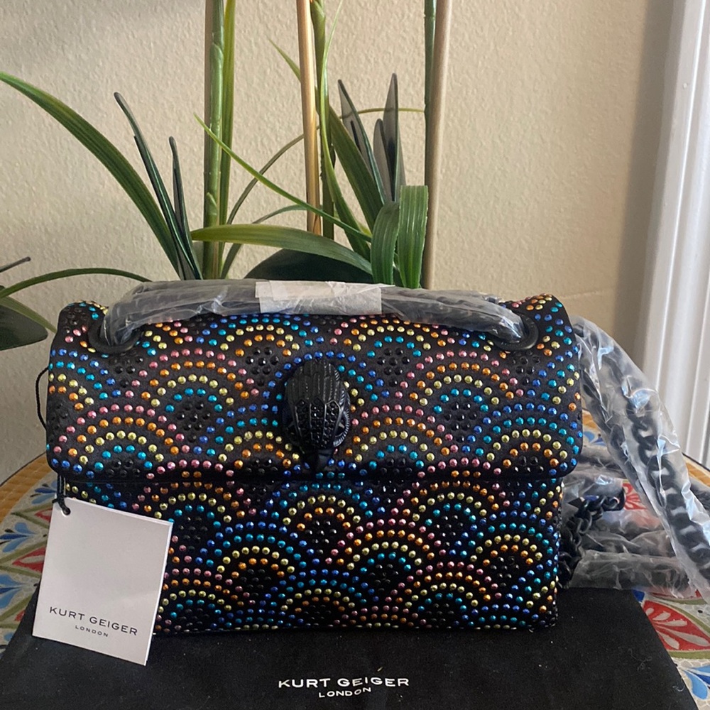 kurt geiger London
Kensington Rhinestone Rainbow Shoulder Bag